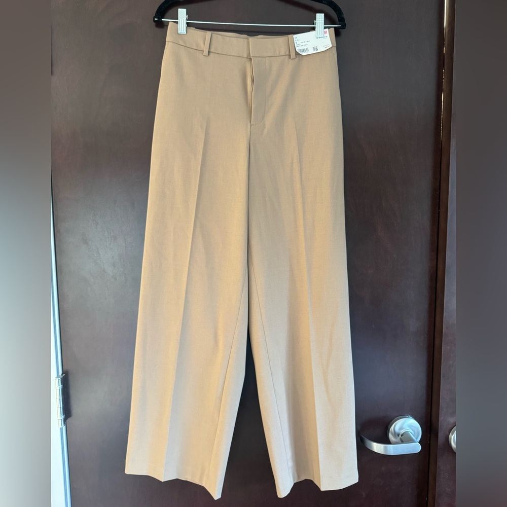 Uniqlo Women's Smart Wide Pants S Beige nwt